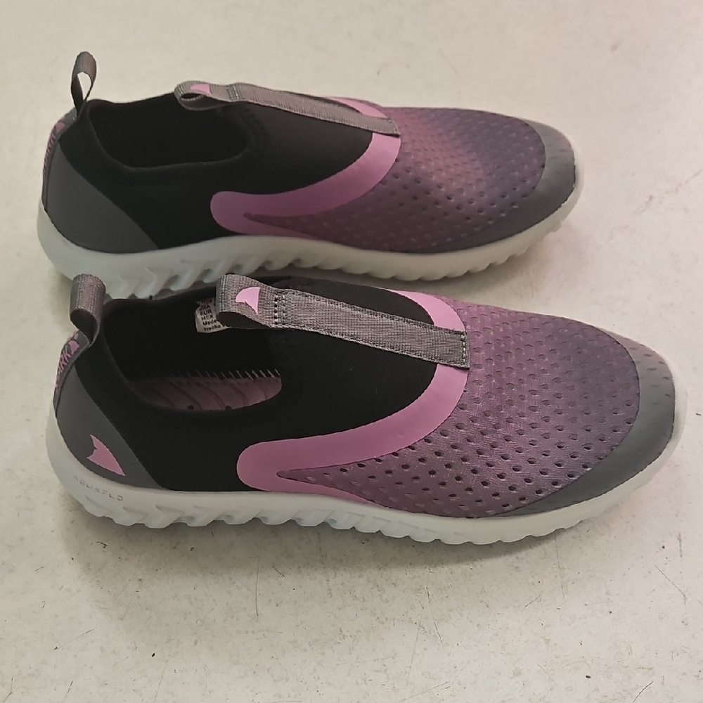Women's Athletic Slip-On Shoes - Black and Purple